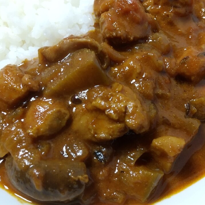 なすと椎茸のチキンカレー